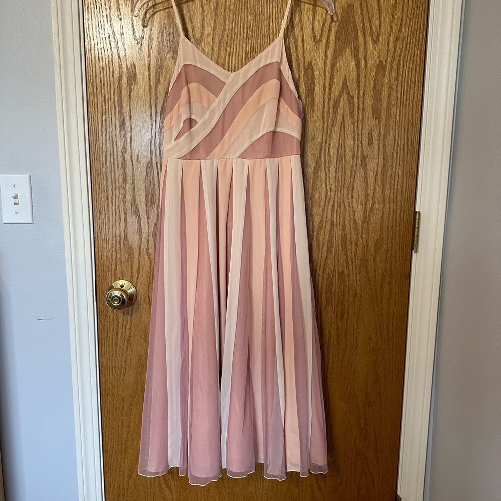 Lauren Conrad mesh and chiffon dress